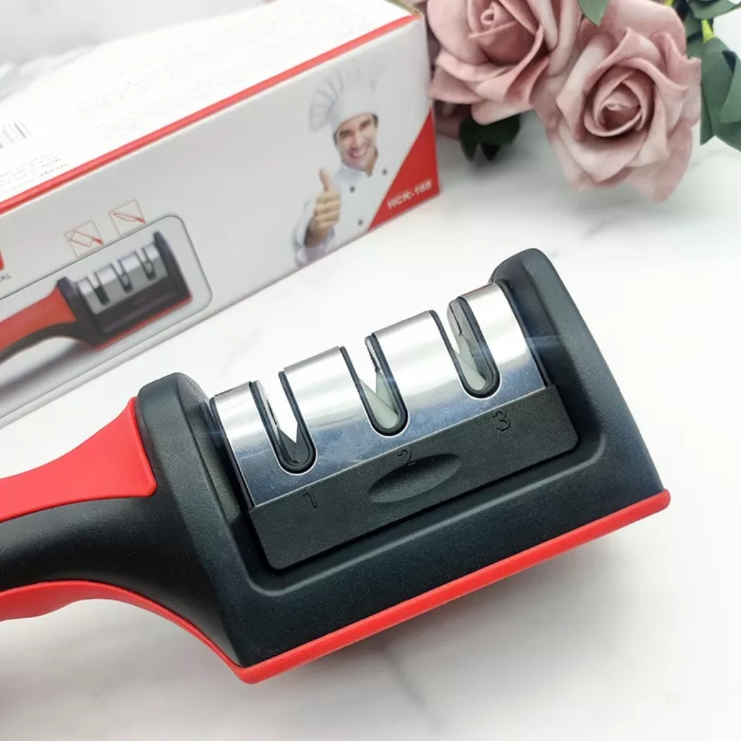 Afilador De Cuchillos Portátil Manual x2